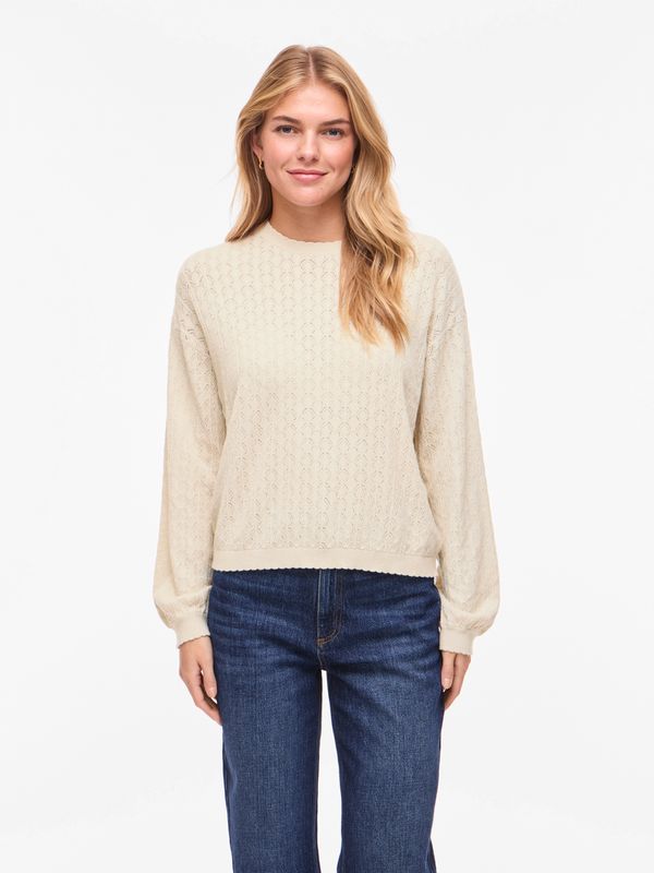 VIEMI NEW O-NECK L/S KNIT TOP/TES