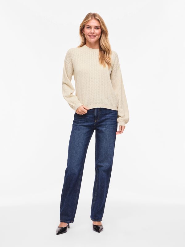 VIEMI NEW O-NECK L/S KNIT TOP/TES