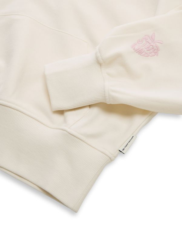 Oversize Hoodie Sweatshirt mit Stickerei