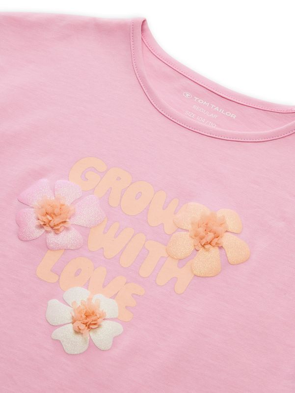T-Shirt mit Tüll-Detail
