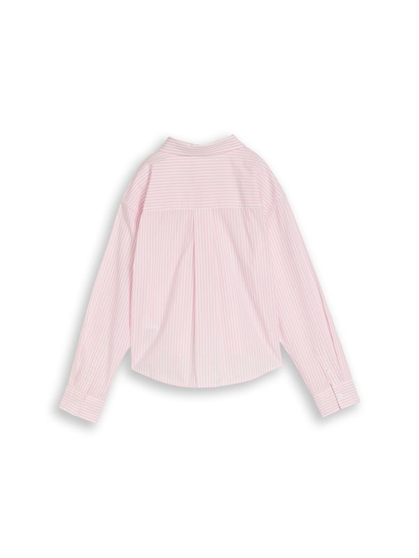 Boxy Fit Hemdbluse mit Streifenmuster