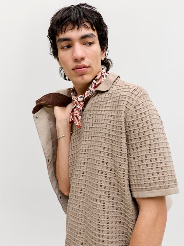 JORNANTUCKET KNIT SPLIT NECK POLO SA26