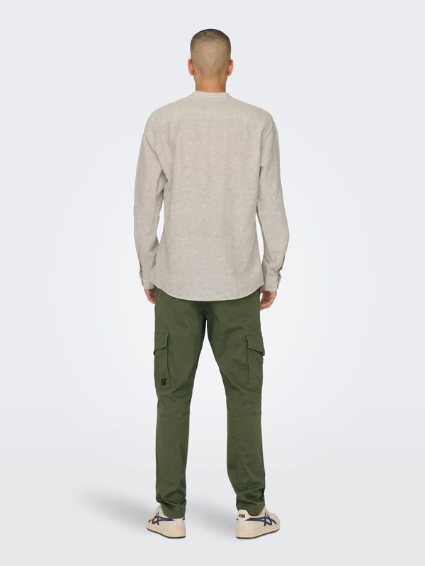ONSCAIDEN LIFE LS LINEN BLEND MAO NOOS