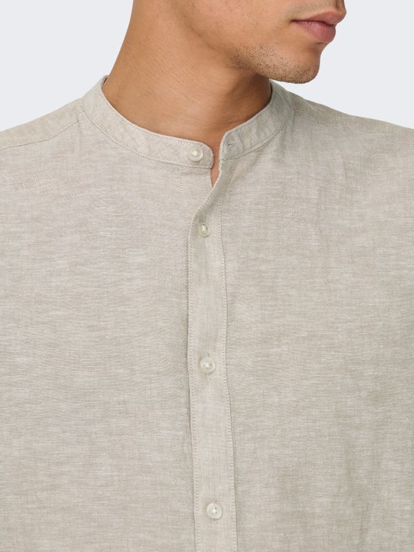 ONSCAIDEN LIFE LS LINEN BLEND MAO NOOS