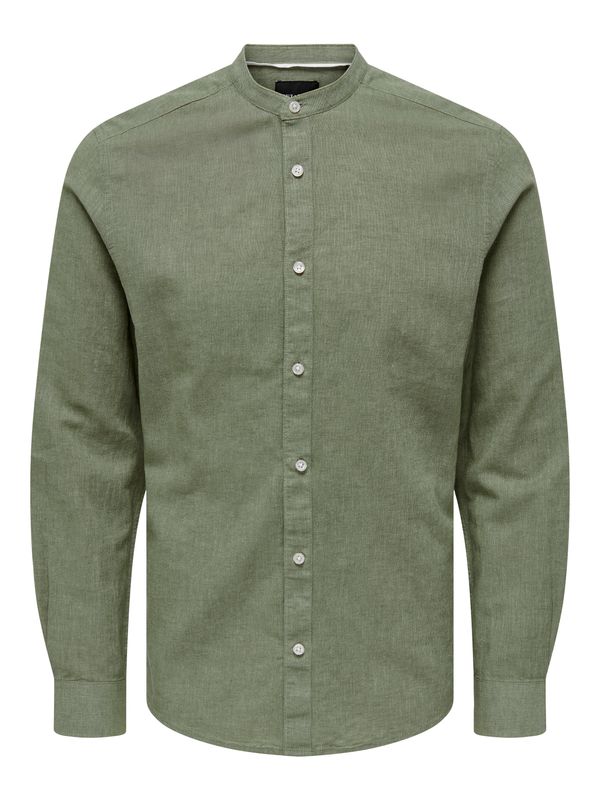 ONSCAIDEN LIFE LS LINEN BLEND MAO NOOS