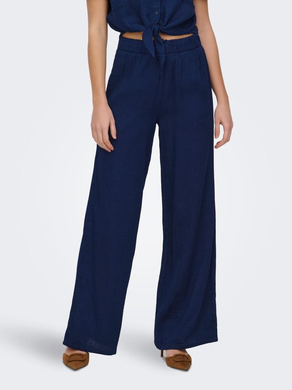 ONLLEONI SEERSUCKER PULL UP PANTS WVN