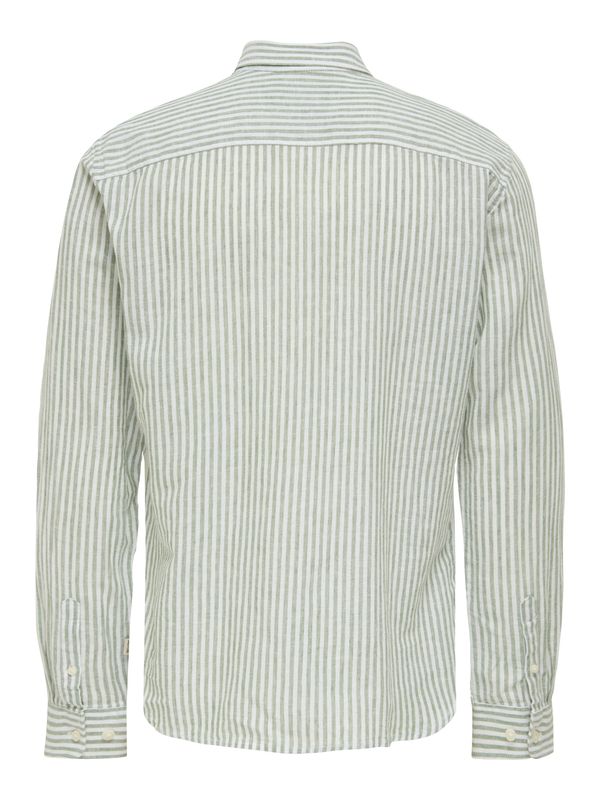 ONSCAIDEN LIFE LS STRIPE LINEN NOOS