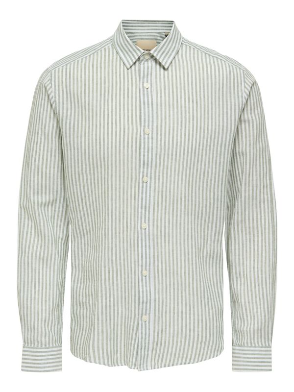 ONSCAIDEN LIFE LS STRIPE LINEN NOOS