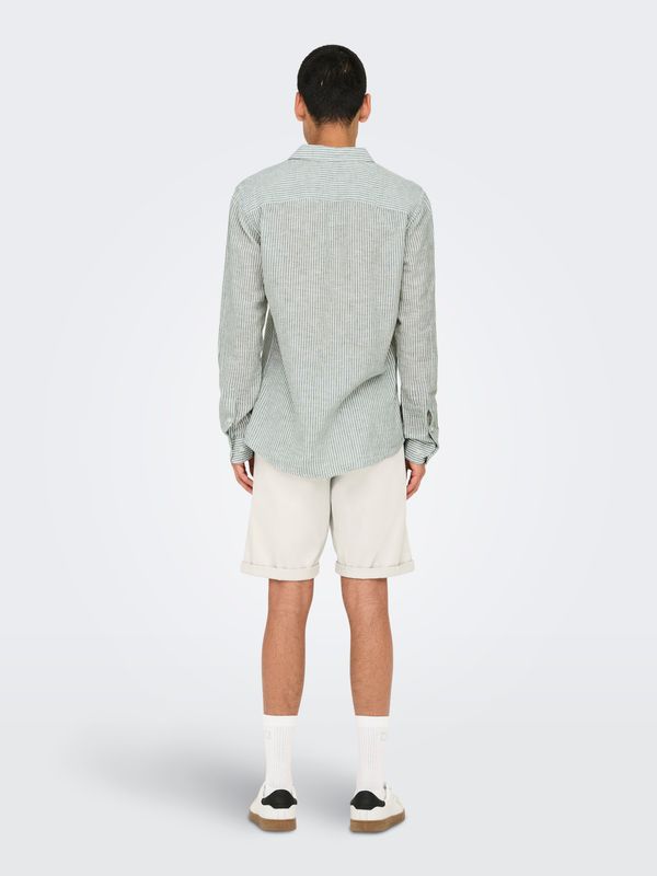 ONSCAIDEN LIFE LS STRIPE LINEN NOOS