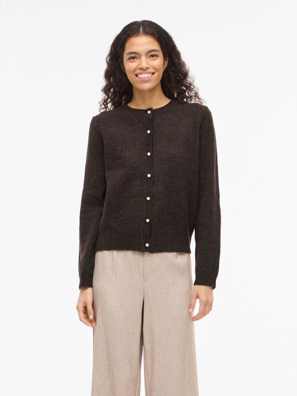 VISALSA L/S O-NECK KNIT CARDIGAN/TES