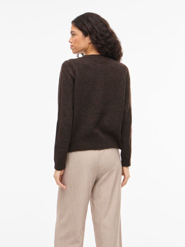 VISALSA L/S O-NECK KNIT CARDIGAN/TES