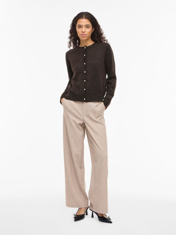 VISALSA L/S O-NECK KNIT CARDIGAN/TES