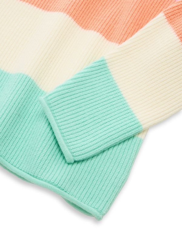 Cropped Strickpullover mit Rundhalsausschnitt