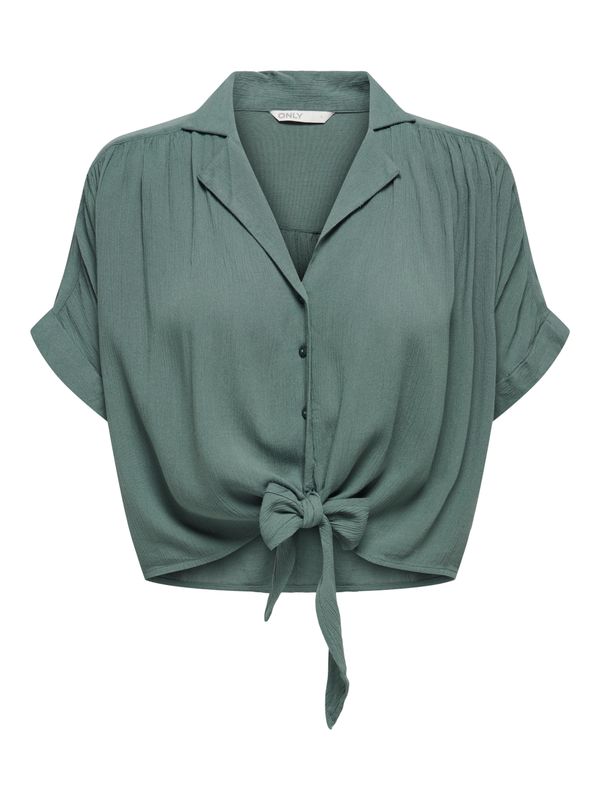 ONLPAULA LIFE S/S TIE SHIRT WVN NOOS