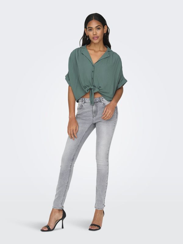 ONLPAULA LIFE S/S TIE SHIRT WVN NOOS