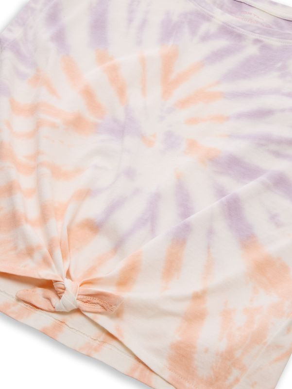 Cropped T-Shirt mit Knoten-Detail