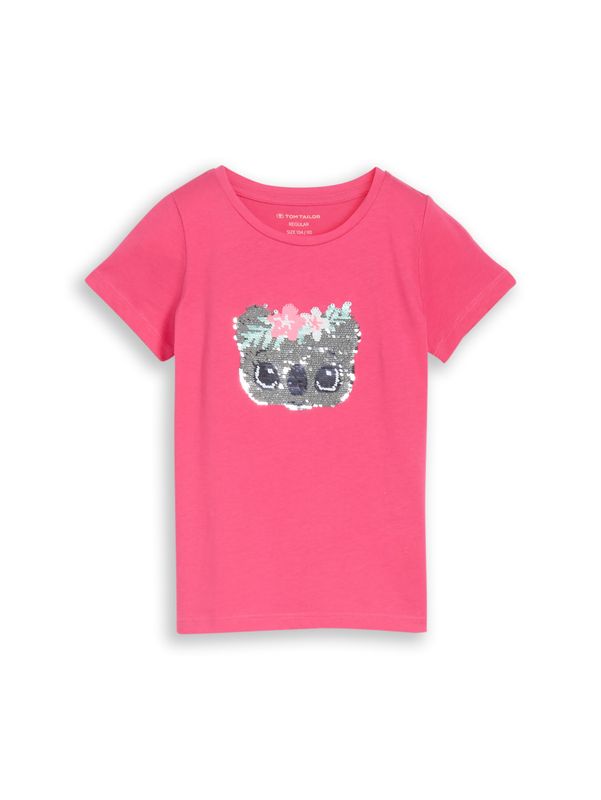 T-Shirt mit Wendepailletten