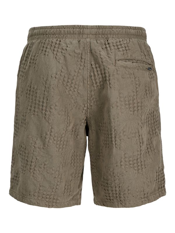 JPSTJAIDEN GREY JAQUARD JOGGER SHORT REG