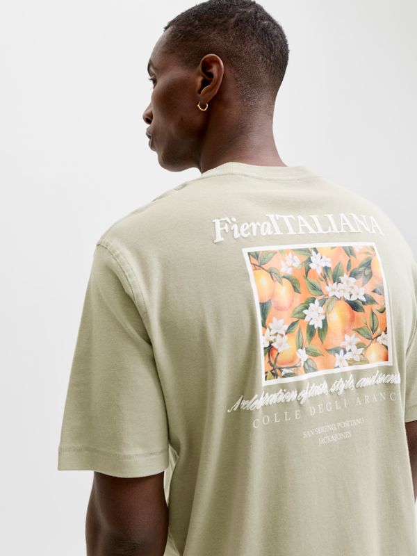 JORHYERES AOP SHAPE TEE SS CREW NECK