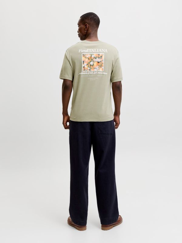 JORHYERES AOP SHAPE TEE SS CREW NECK