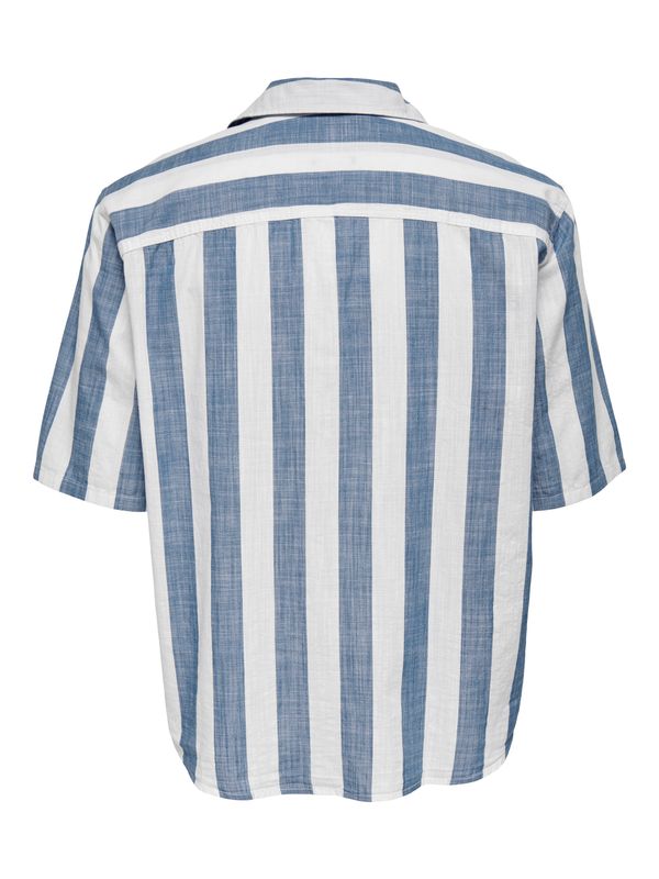 ONSTES RLX CTN SLUB STRIPE SS SHIRT