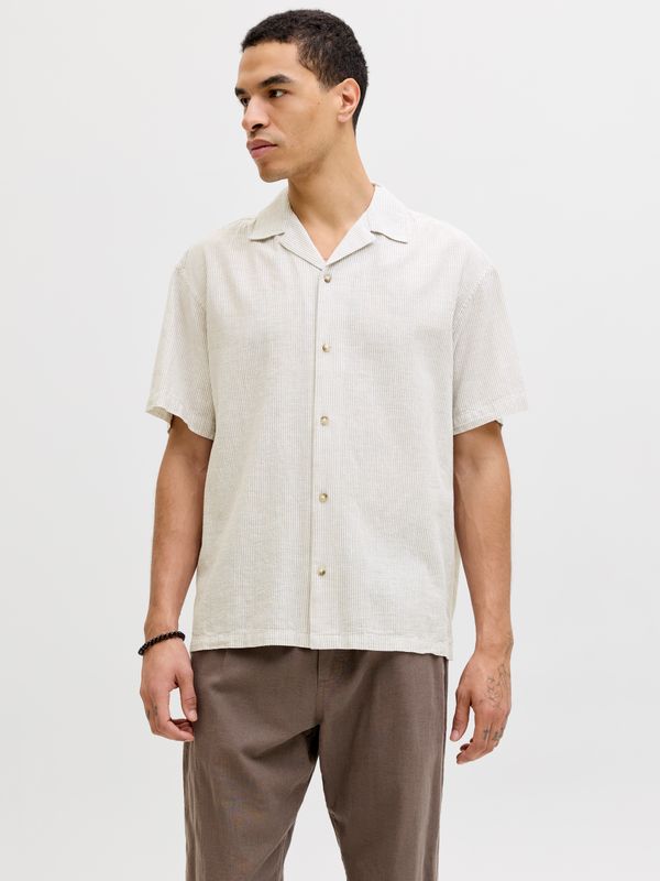 JJESUMMER LINEN BLEND RESORT SHIRT SS SN