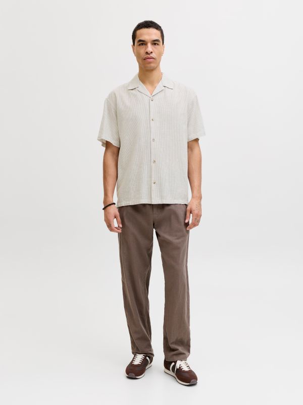 JJESUMMER LINEN BLEND RESORT SHIRT SS SN