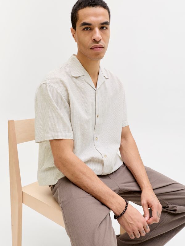 JJESUMMER LINEN BLEND RESORT SHIRT SS SN