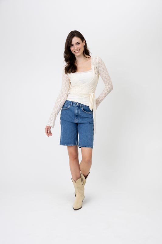 Sylva Lace Wrap Cardigan