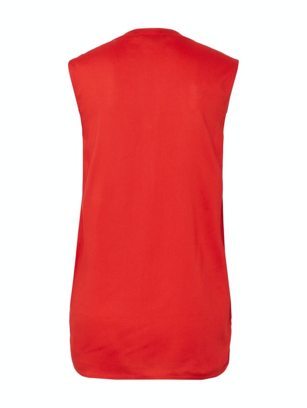 sleeveless open neck tunic