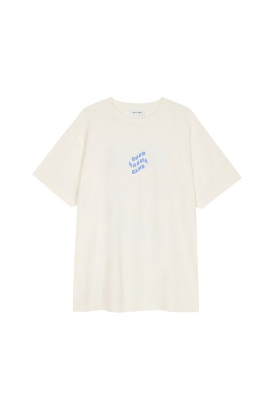 Oh April - 
  Boyfriend
  T-Shirt Off White Good Karma Club