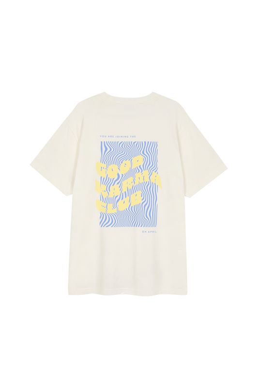 Oh April - 
  Boyfriend
  T-Shirt Off White Good Karma Club