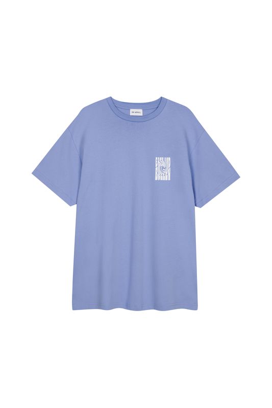 Oh April - 
  Boyfriend
  T-Shirt Soft Blue Breezy