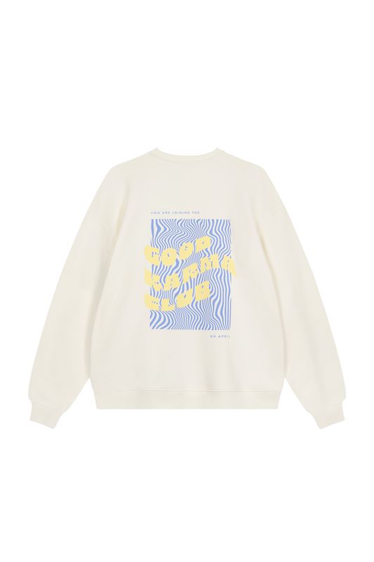 Oh April - 
  Oversized
  Sweater Off White Good Karma Club