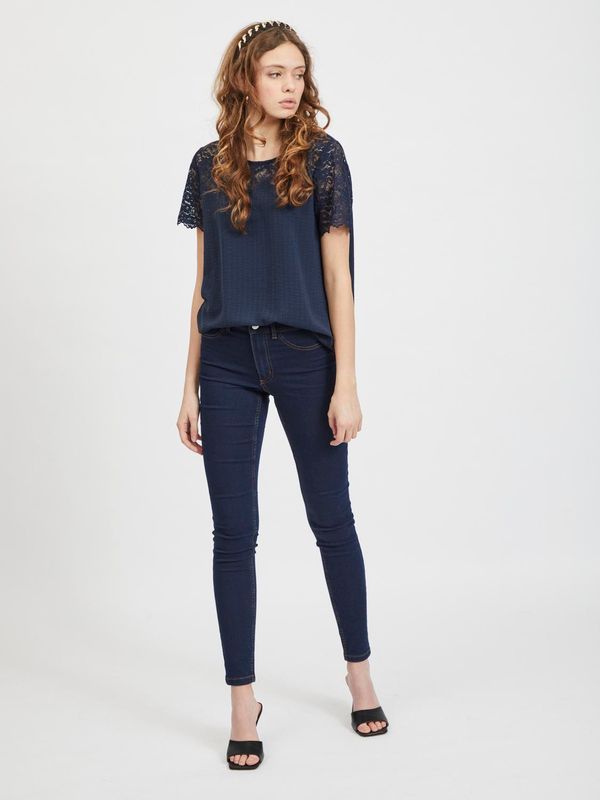 VILOVIE S/S LACE TOP/SU - NOOS