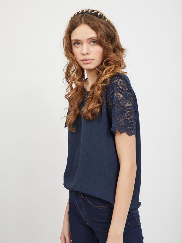 VILOVIE S/S LACE TOP/SU - NOOS