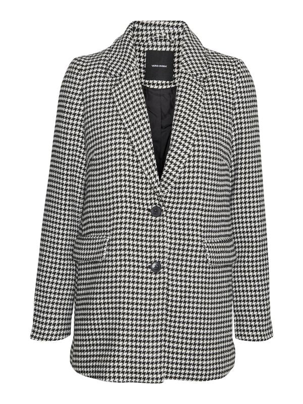 VMHARPER LS LOOSE HOUNDSTOOTH BLAZER