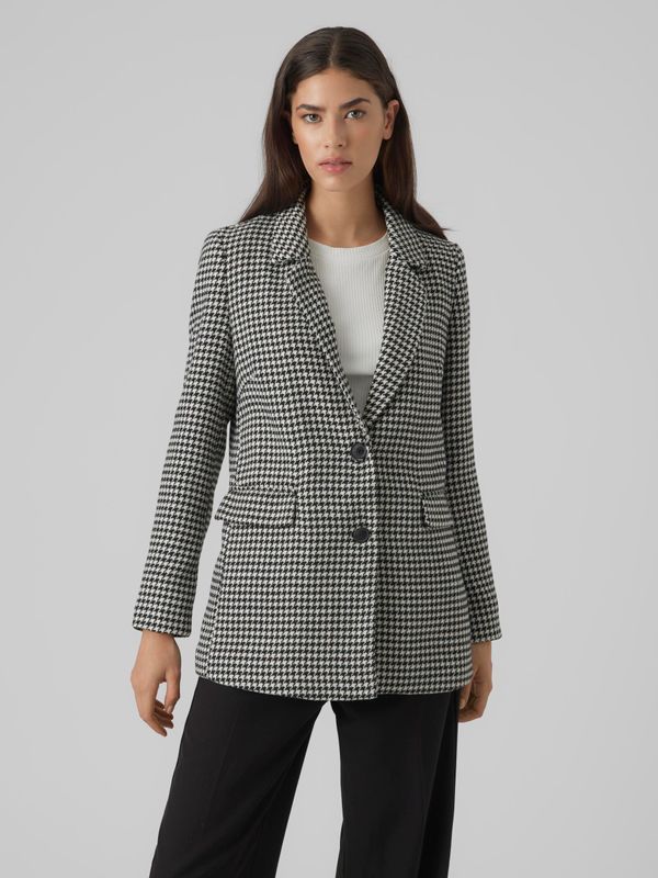 VMHARPER LS LOOSE HOUNDSTOOTH BLAZER