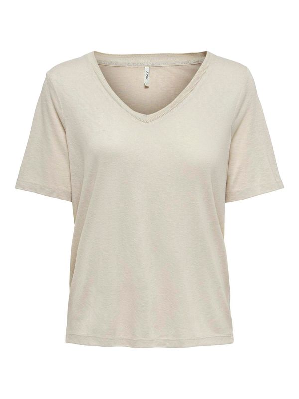 ONLELISE S/S V-NECK TOP JRS NOOS