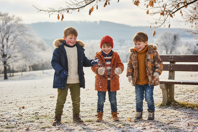 gehen auch mehrere Jungs in utnerschiedlicher kleidung