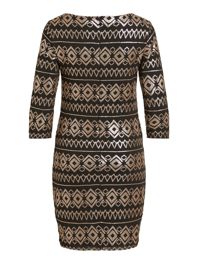 VIBEADA 3/4 SLEEVE DRESS