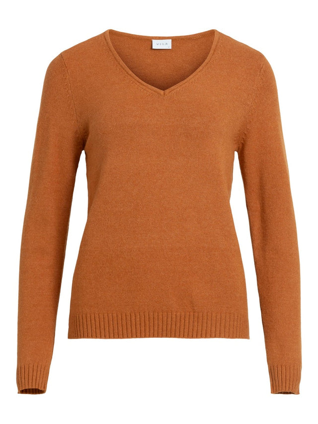 VIRIL V-NECK L/S  KNIT TOP - NOOS