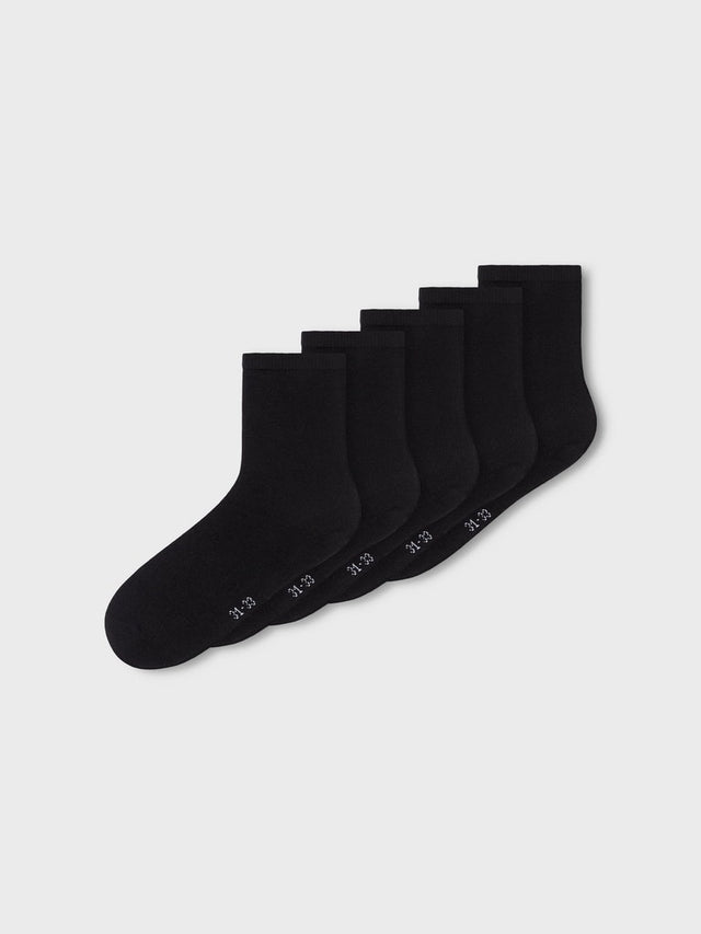 NKNSOCK 5P BLACK NOOS