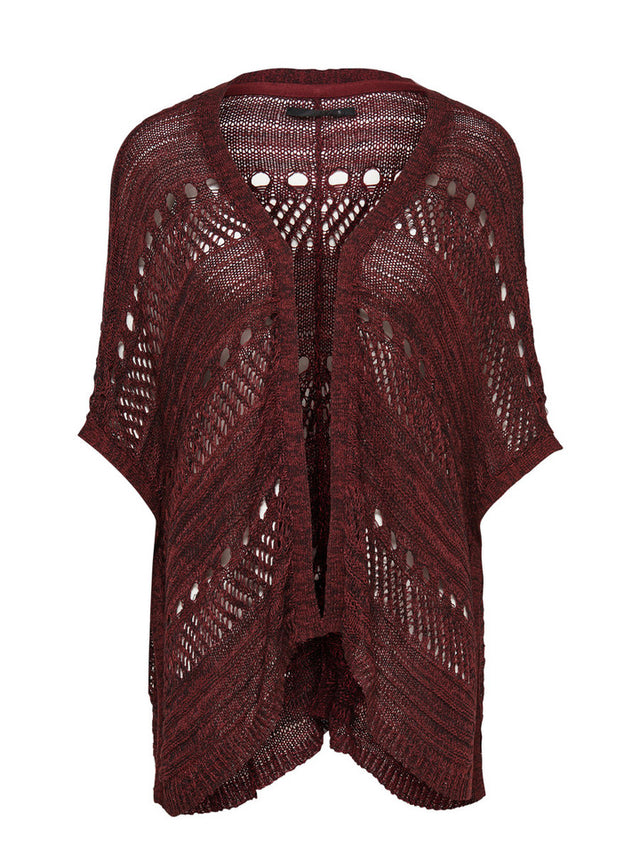 onlCICELY OPEN PONCHO KNT