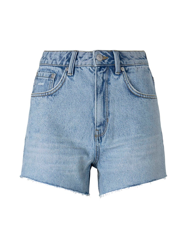 Mom fit shorts with destroys