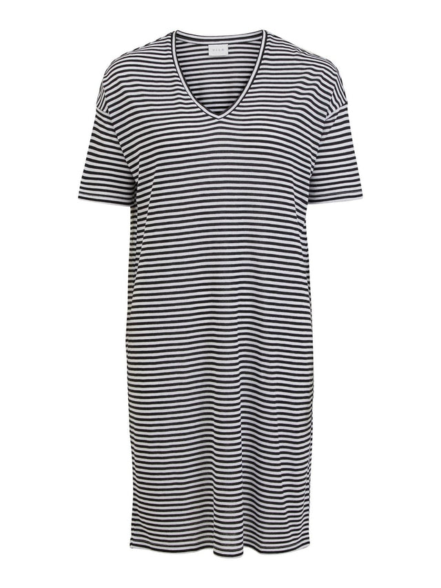 VILENE S/S V-NECK DRESS