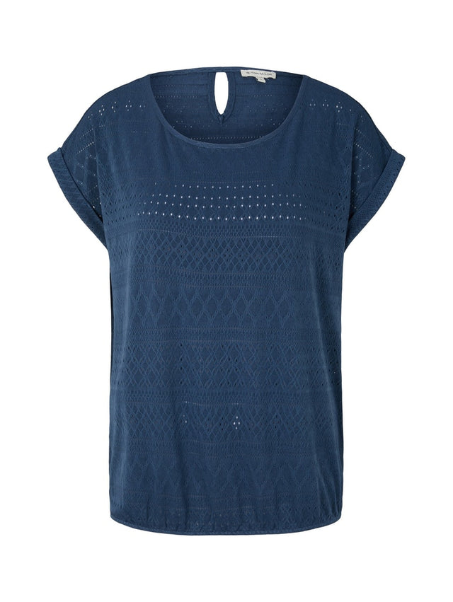 T-shirt ajour jacquard