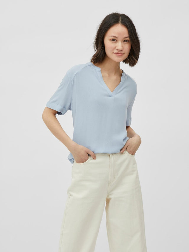 VIMOASHLY V-NECK S/S TOP/SU/R