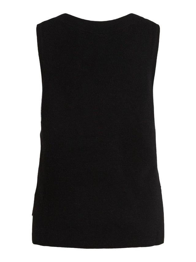 VIRIL KNIT RIB V-NECK S/L VEST - NOOS