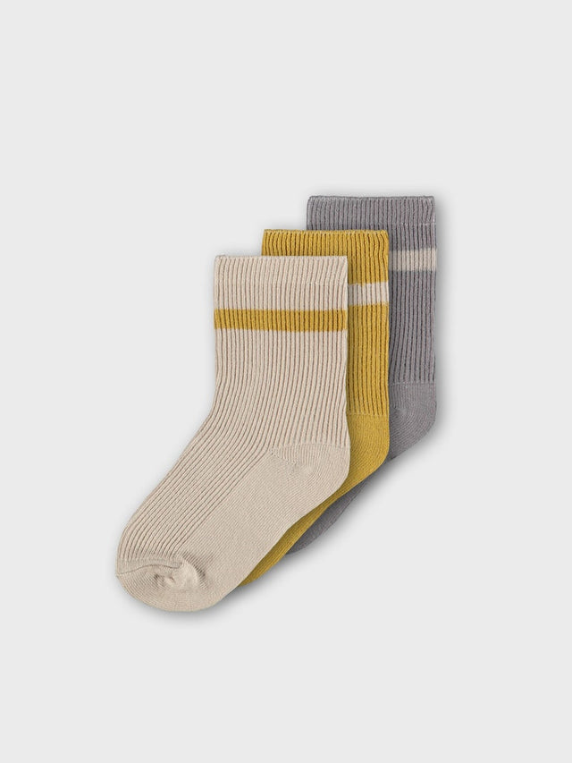 NMMELOVE 3 PACK SOCK STRIPE AU LIL